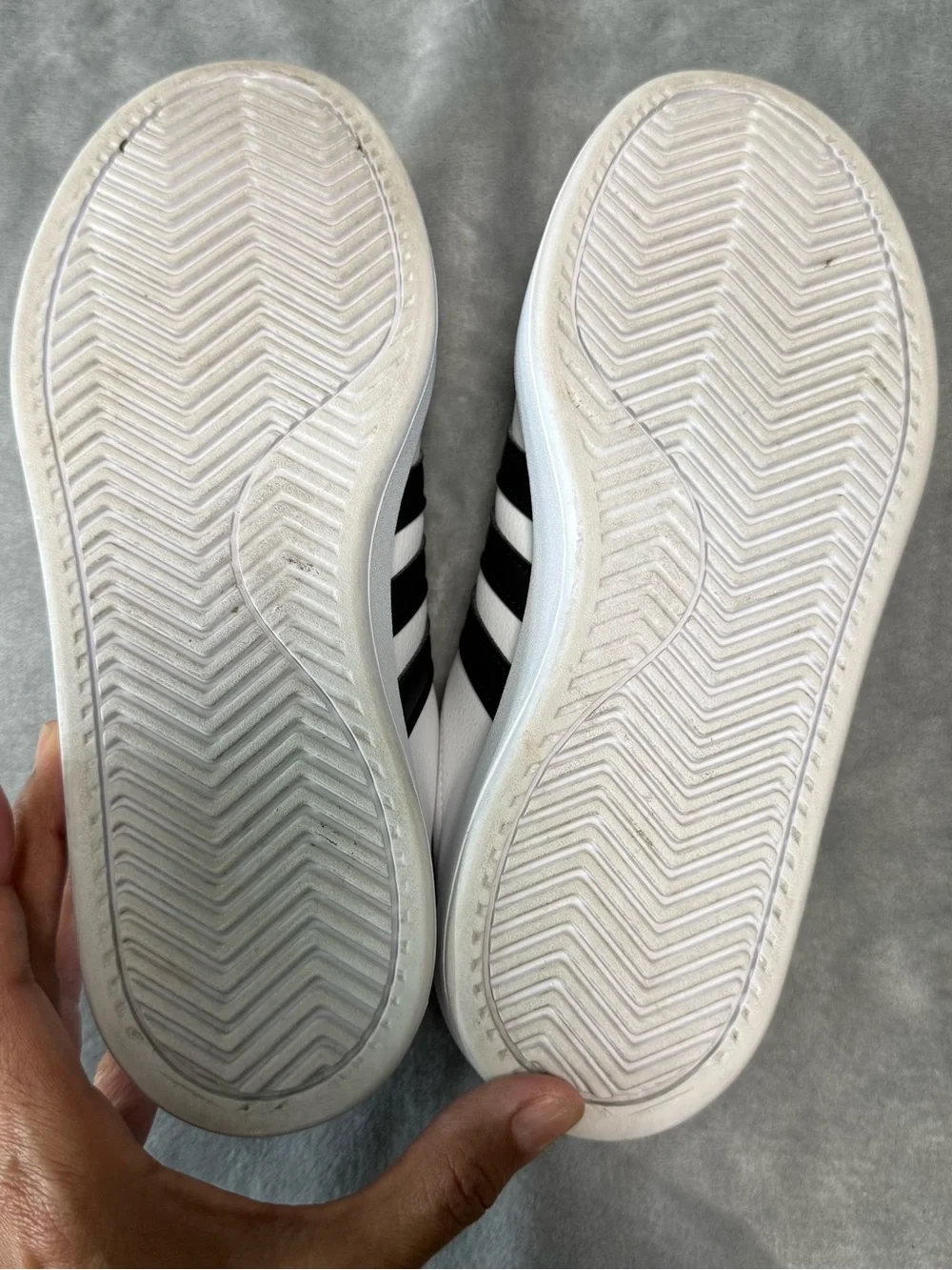 Adidas White Black Cloudfoam Low Top Sneakers Women’s Classic Court Shoes style